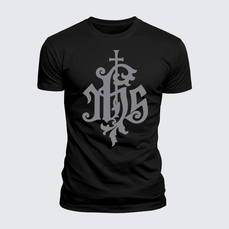 Luxe Mercerized Cotton Tee - Medieval IHS