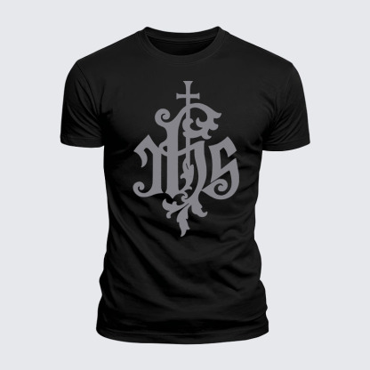 Luxe Mercerized Cotton Tee - Medieval IHS