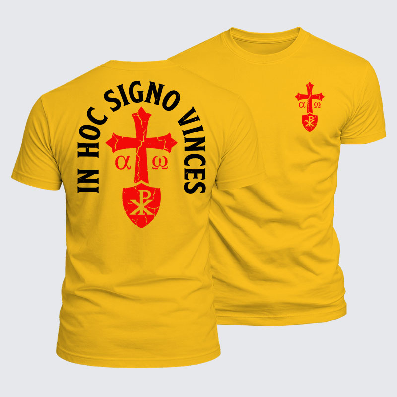 Luxe Mercerized Cotton Tee - In Hoc Signo Vinces 