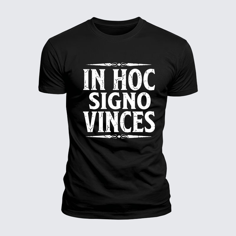 Luxe Mercerized Cotton Tee - In Hoc Signo Vinces 
