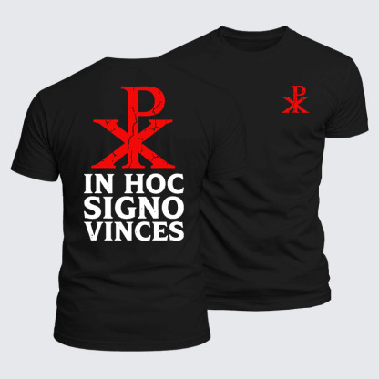 Luxe Mercerized Cotton Tee - In Hoc Signo Vinces 