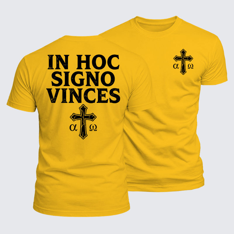 Luxe Mercerized Cotton Tee - In Hoc Signo Vinces 