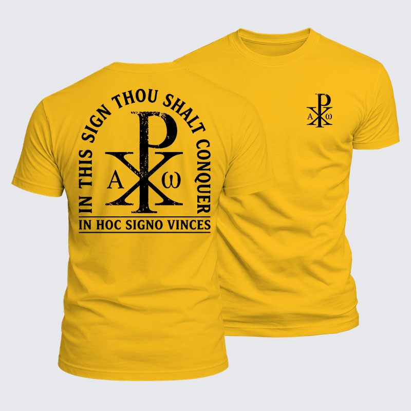 Luxe Mercerized Cotton Tee - In Hoc Signo Vinces 