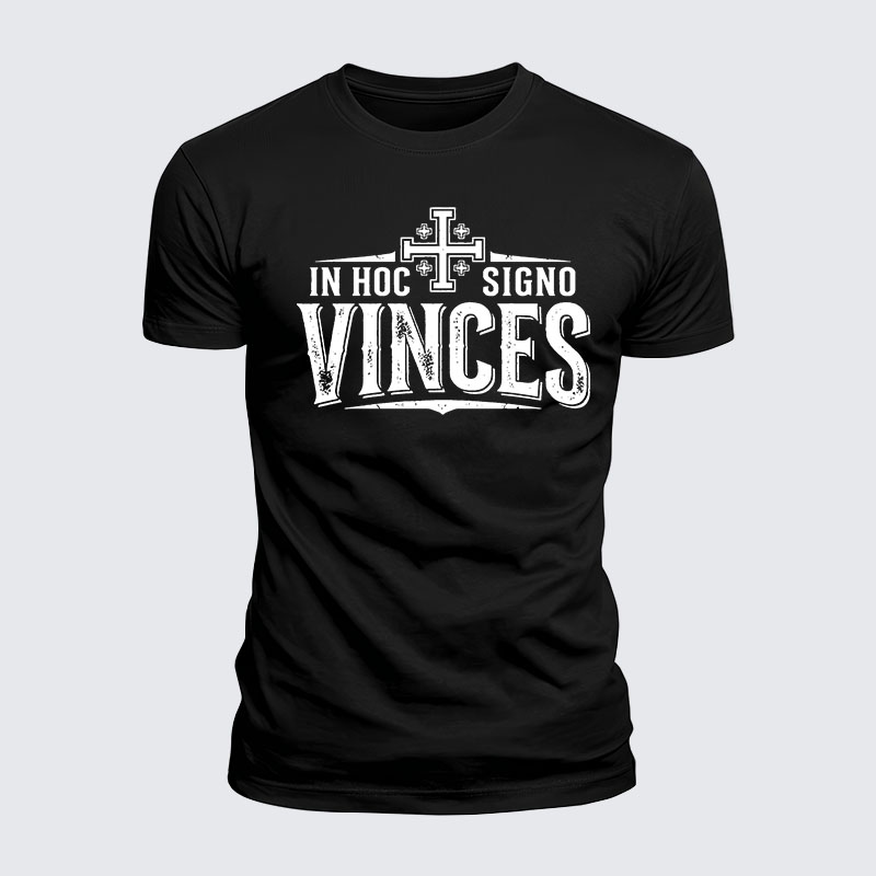Luxe Mercerized Cotton Tee - In Hoc Signo Vinces 