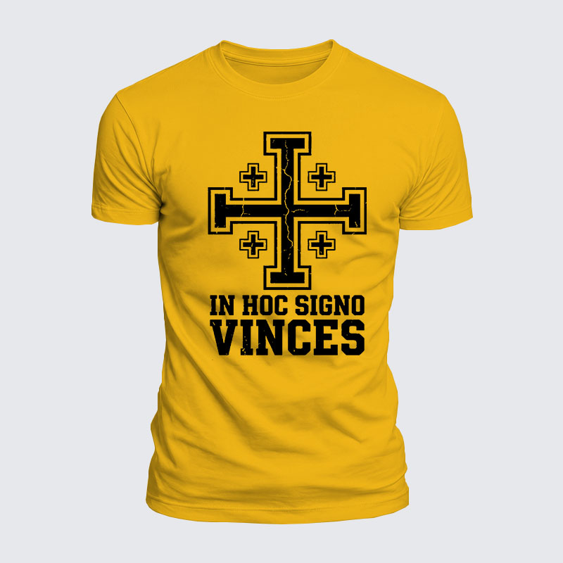 Luxe Mercerized Cotton Tee - In Hoc Signo Vinces 