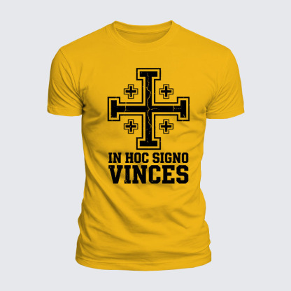Luxe Mercerized Cotton Tee - In Hoc Signo Vinces 