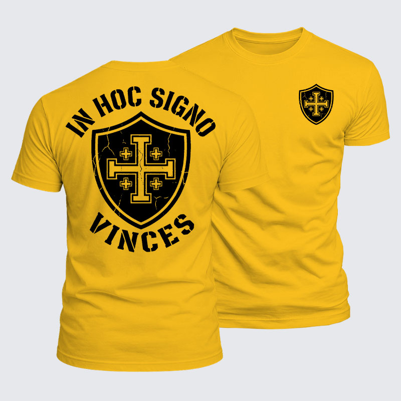 Luxe Mercerized Cotton Tee - In Hoc Signo Vinces 