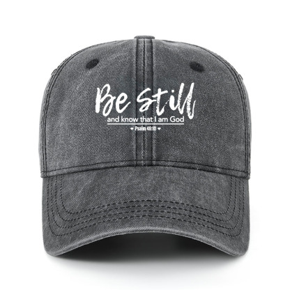 Heritage Washed Cap - Psalm 46:10