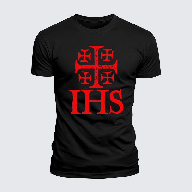 Man Of God Husband Dad Jesus God Christian Cotton T-Shirt