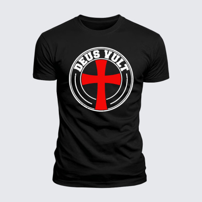 Luxe Mercerized Cotton Tee - Deus Vult