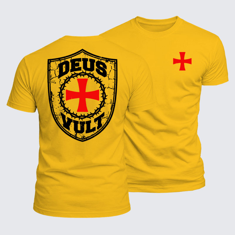 Luxe Mercerized Cotton Tee - Deus Vult