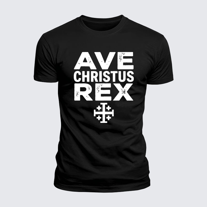 Luxe Mercerized Cotton Tee - Ave Christus Rex