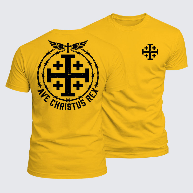 Luxe Mercerized Cotton Tee - Ave Christus Rex