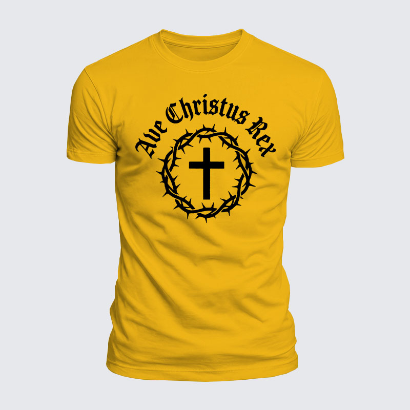 Luxe Mercerized Cotton Tee - Ave Christus Rex
