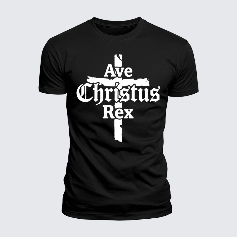 Luxe Mercerized Cotton Tee - Ave Christus Rex