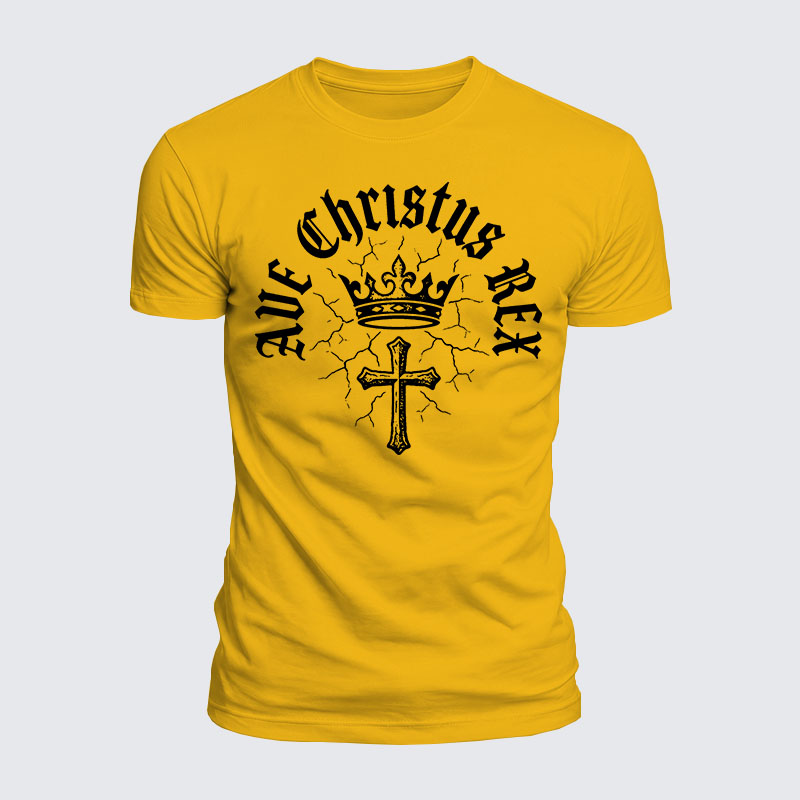 Luxe Mercerized Cotton Tee - Ave Christus Rex
