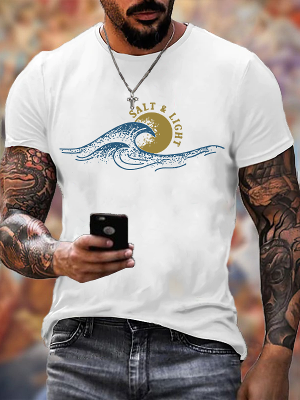 Salt & Light  Jesus God Christian Cotton T-Shirt