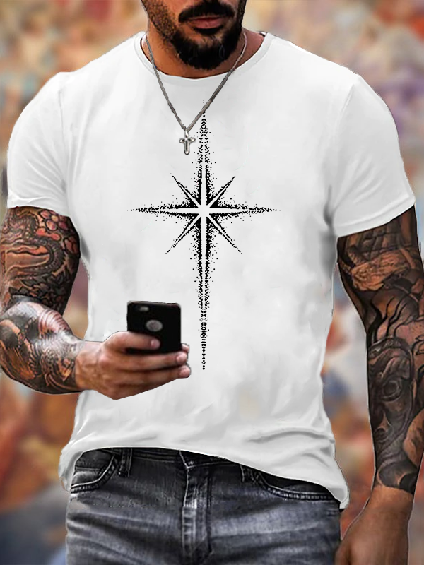 Guided by Grace Jesus God Christian Cotton T-Shirt