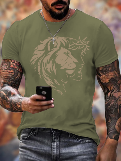 King of Kings Jesus God Christian Cotton T-Shirt