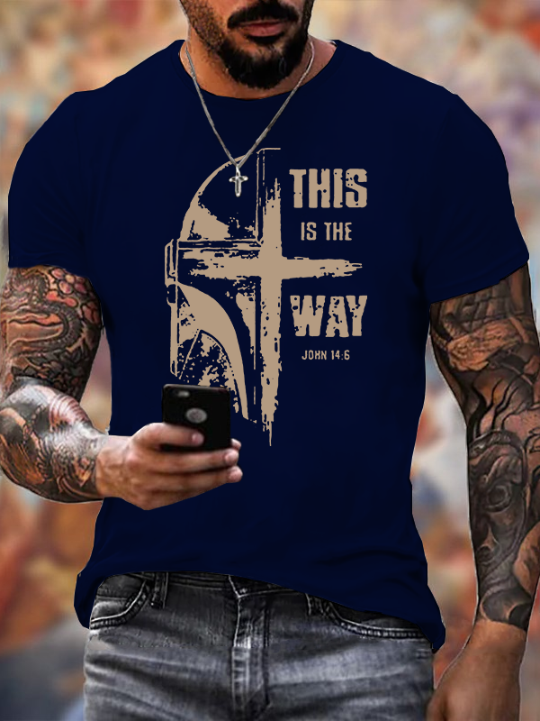 This Is The Way Jesus God Christian Cotton T-Shirt