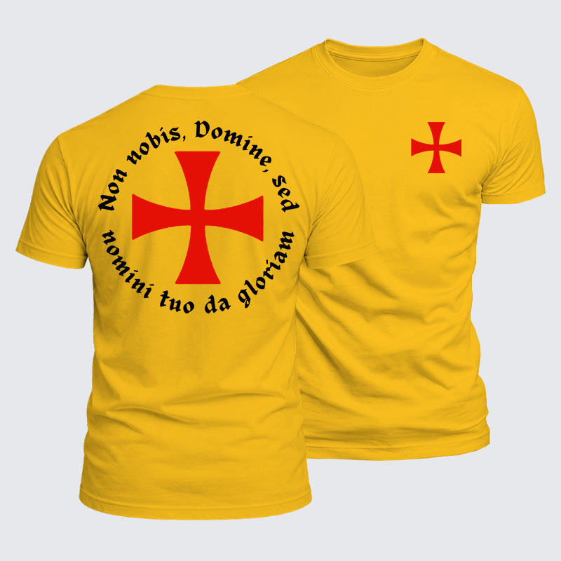 Luxe Mercerized Cotton Tee - Non Nobis, Domine