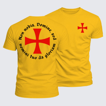 Luxe Mercerized Cotton Tee - Non Nobis, Domine