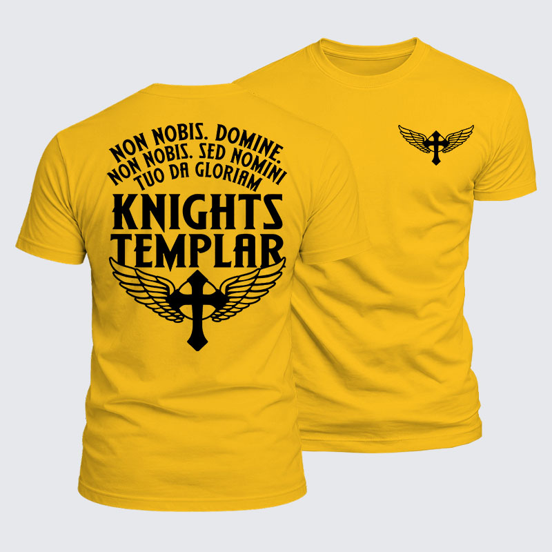 Luxe Mercerized Cotton Tee - Non Nobis Domine, Non Nobis, Sed Nomini Tuo Da Gloriam