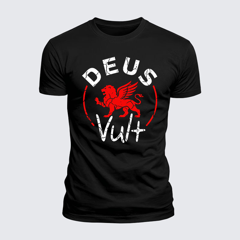 Luxe Mercerized Cotton Tee - Deus Vult