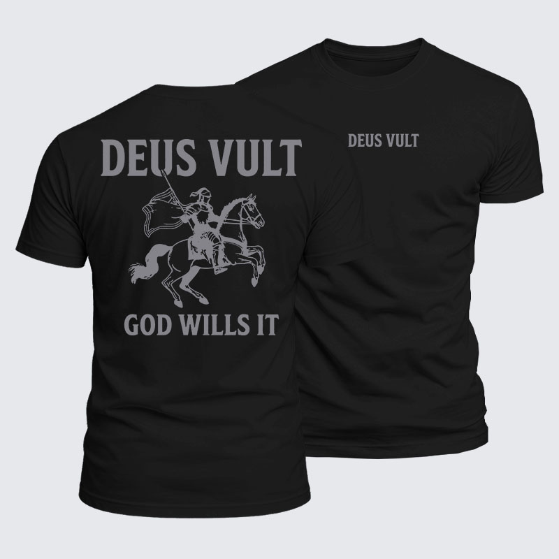 Luxe Mercerized Cotton Tee - Deus Vult