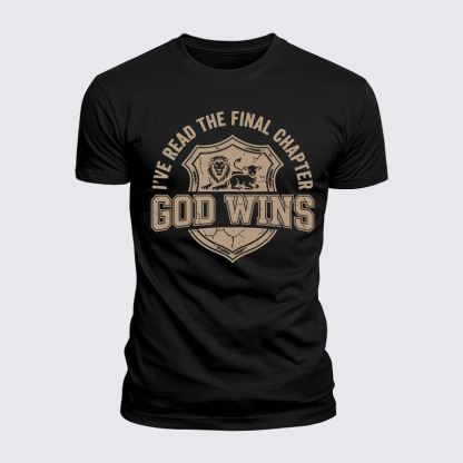 Luxe Mercerized Cotton Tee - God Wins I've Read the Final Chapter 