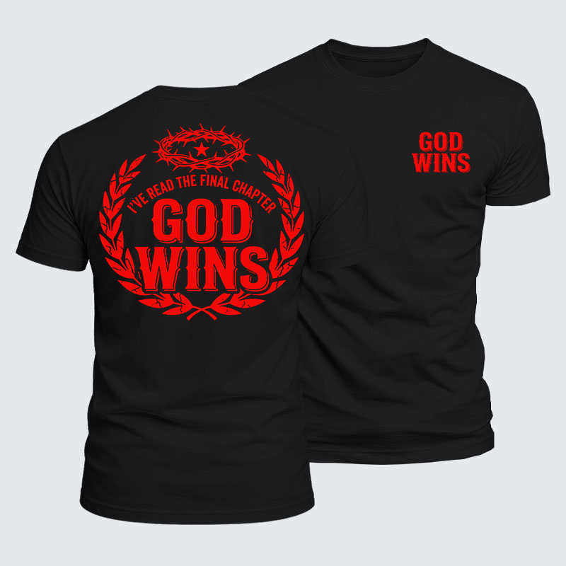 Luxe Mercerized Cotton Tee - God Wins I've Read the Final Chapter 