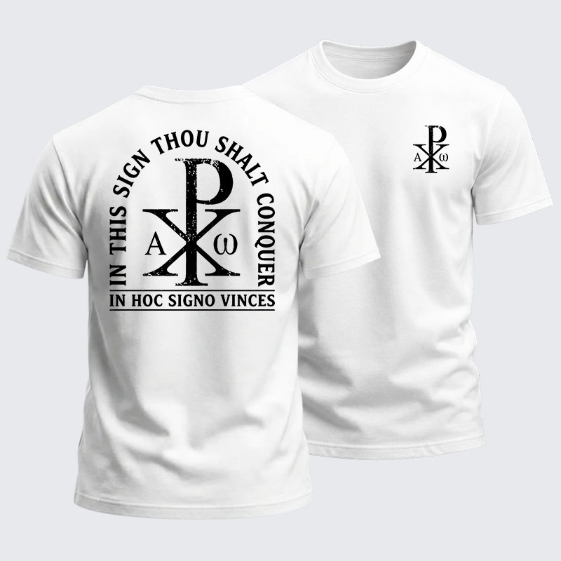 Heavyweight Cotton Tee - In Hoc Signo Vinces