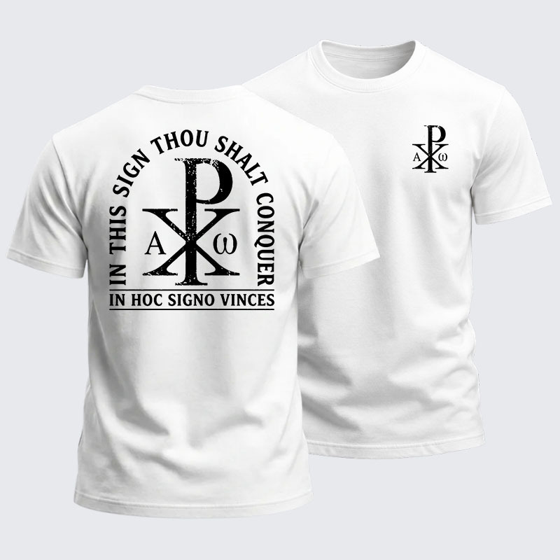 Heavyweight Cotton Tee - In Hoc Signo Vinces
