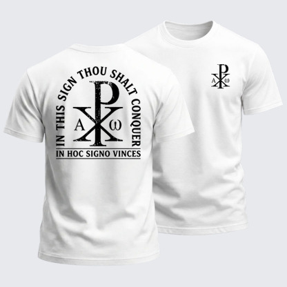 Heavyweight Cotton Tee - In Hoc Signo Vinces