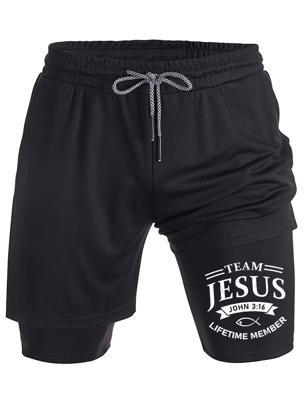 Jesus Team Christian Performance Shorts
