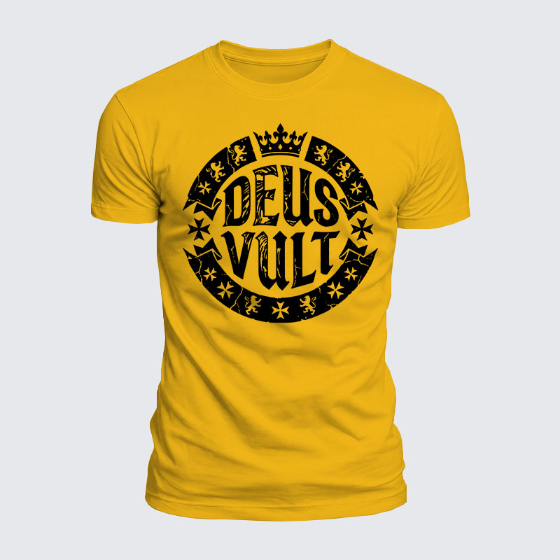 Luxe Mercerized Cotton Tee - Deus Vult