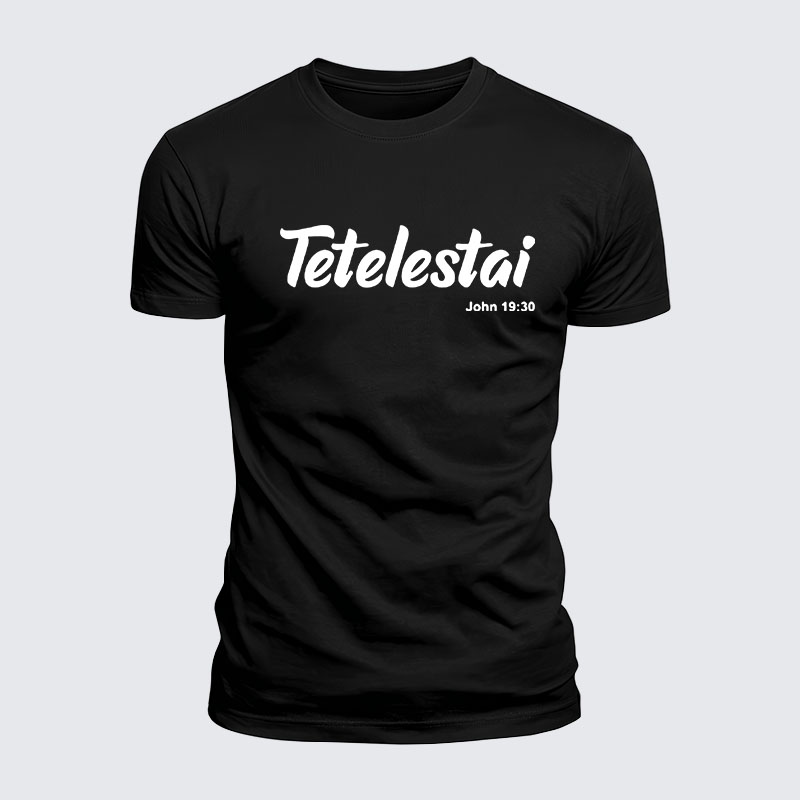 Luxe Mercerized Cotton Tee - Tetelestai John 19 : 30