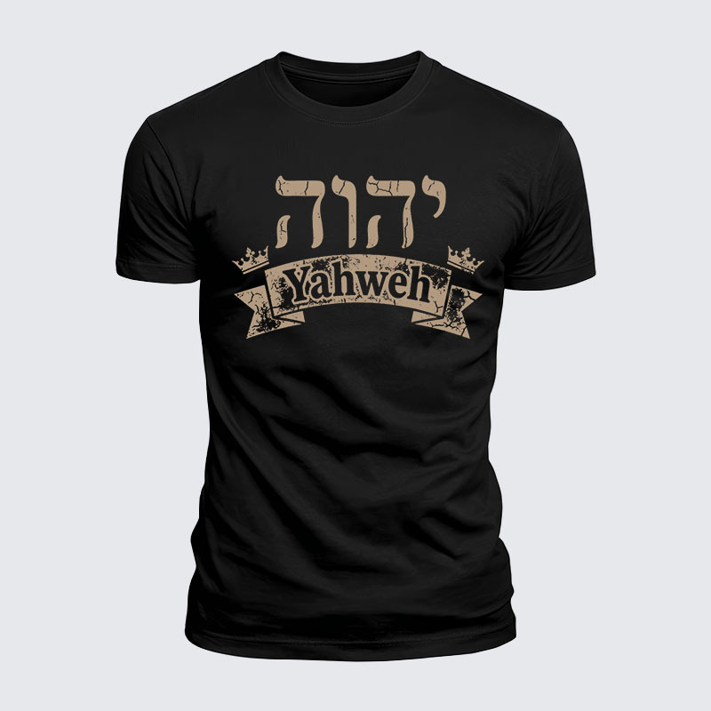 Man Of God Husband Dad Jesus God Christian Cotton T-Shirt
