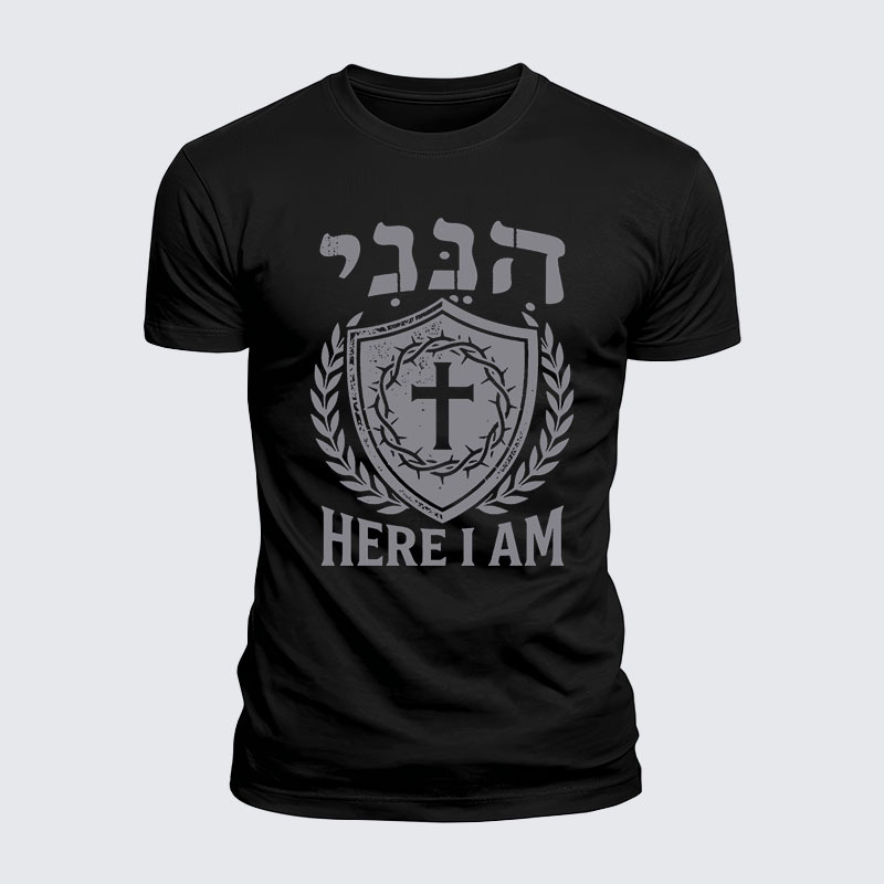 Man Of God Husband Dad Jesus God Christian Cotton T-Shirt