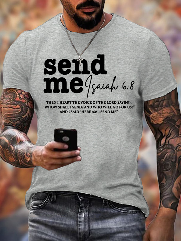 Send Me Jesus God Christian Cotton T-Shirt