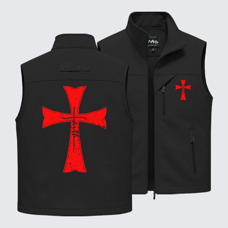 Knights Templar Crusader Cross Faith Outdoor Quick-dry Vest