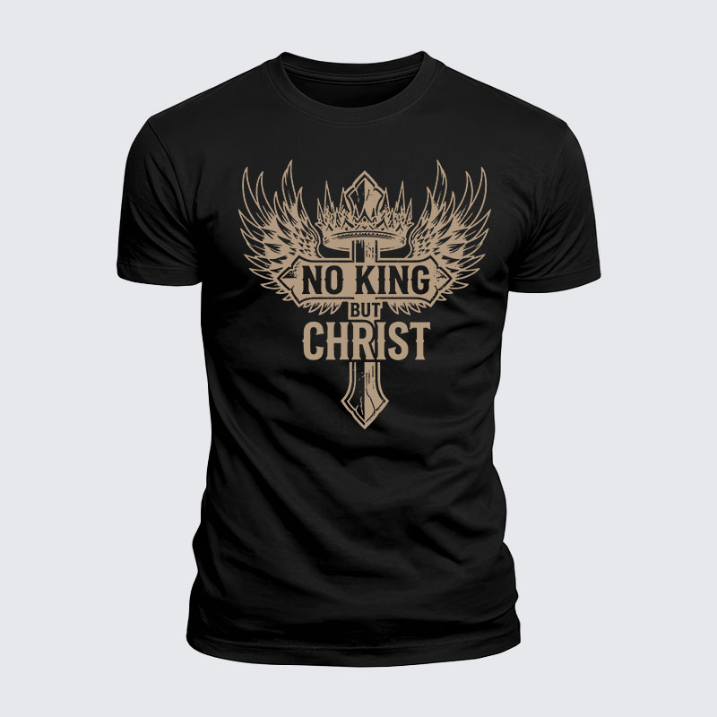 Luxe Mercerized Cotton Tee - No King But Christ