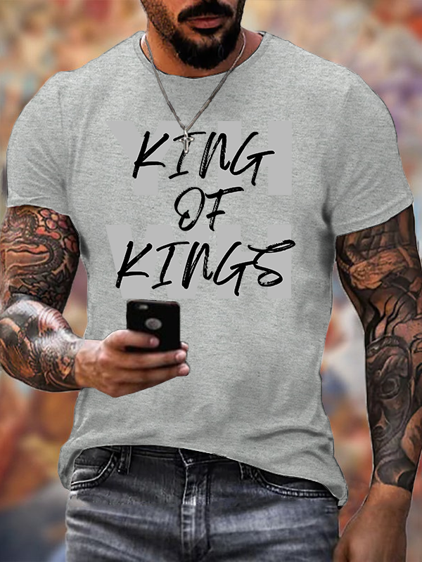 YHWH King Of Kings Jesus God Christian Cotton T-Shirt