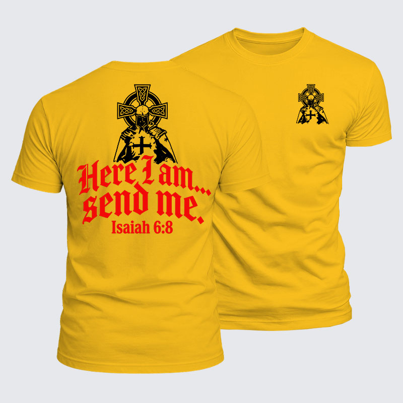 Luxe Mercerized Cotton Tee - Here I Am Send Me