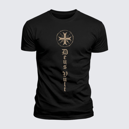 Luxe Mercerized Cotton Tee - Deus Vult