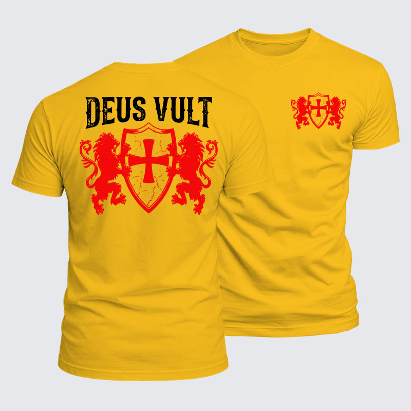 Luxe Mercerized Cotton Tee - Deus Vult