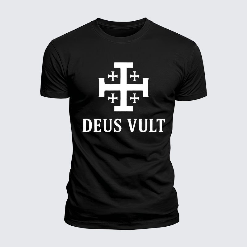 Luxe Mercerized Cotton Tee - Deus Vult