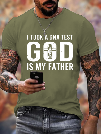 God Is My Father Jesus God Christian Cotton T-Shirt