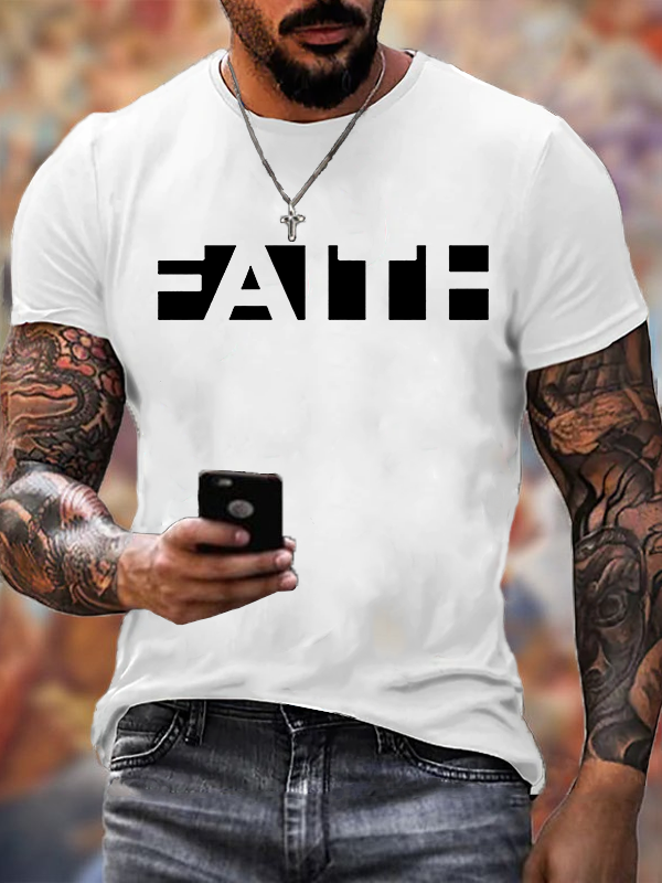 Bold Faith Jesus God Christian Cotton T-Shirt