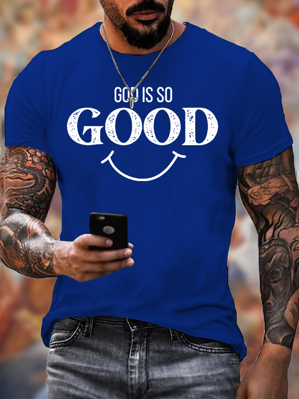 God Is So Good Jesus God Christian Cotton T-Shirt